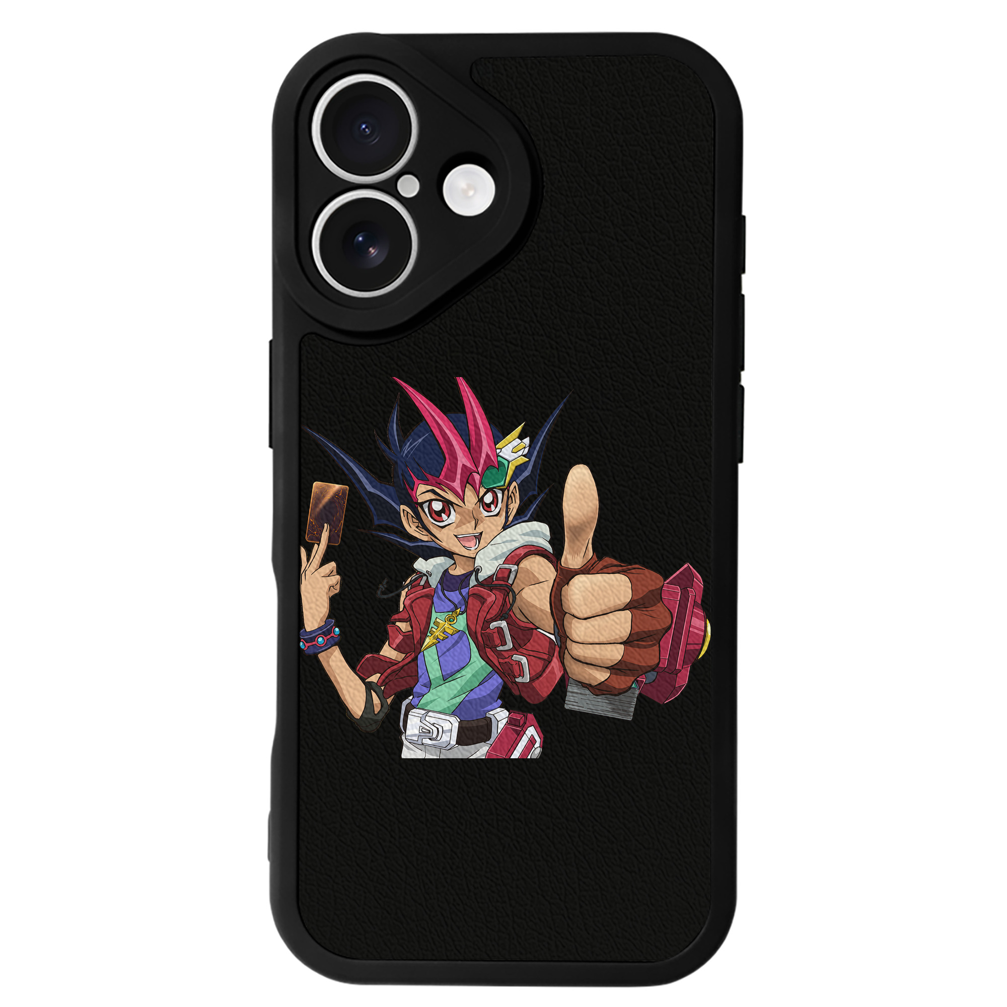 遊☆戯☆王 Yu-Gi-Oh! 【iPhone 16シリーズ対応】シリコンスマホケース（レザー調） 材質：シリコン